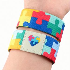 Bracelet élastique personnalisé avec puzzle éducatif, bracelet extensible NFC RFID pour femmes, bracelets colorés - Product Image 3