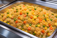 Cubes de légumes mixtes IQF calibrés en gros - Mélange de maïs, carotte et pois pour la restauration, la vente au détail et les plats préparés