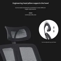Chaise de bureau ergonomique en maille OEM avec soutien lombaire - Chaise de bureau réglable pour longues sessions assises