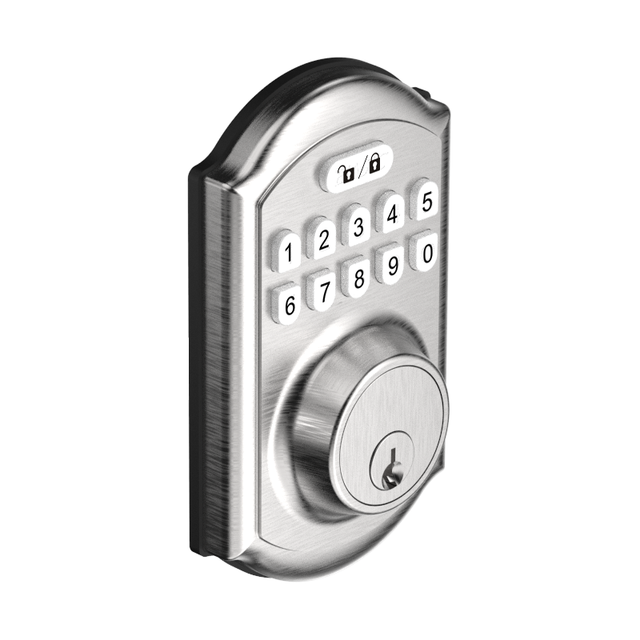Te'an Aluminum Electronic Door Lock Code Key Password Access Waterproof Smart Lock Compatible Digital Door Lock for Brass Doors
