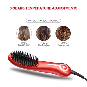 Venta caliente LCD plancha de pelo Multi-funcional de pelo que labra la Herramienta 2 barba plancha rápido calentador de iónicos directamente peine del pelo - Product Image 4