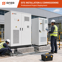 Armoire de stockage d'énergie industrielle et commerciale GIB-60KP 61,44 kWh LiFePO4 614,4 V 100 Ah 30 kVA PCS pour systèmes hors réseau (ESS)