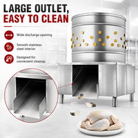 Nouvelle machine à plumer les volailles industrielle automatique COOKAID, pour poulets, canards et oies, moteur robuste tout acier, capacité de charge de 17 kg, 220 V/110 V