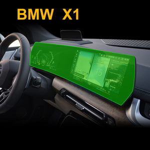 ฟิล์มกระจกนิรภัยแบบชิ้นเดียวสำหรับหน้าจอแสดงผลมัลติมีเดียบนแผงหน้าปัดรถยนต์ BMW X1 ปี 2025 คุณภาพสูงเกรด AAA สำหรับหน้าจอแบบยาว - Product Image 3