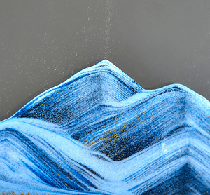 Decorazione per la casa: Cornice artistica rettangolare in vetro soffiato con <span class=keywords><strong>sabbia</strong></span> liquida e <span class=keywords><strong>sabbia</strong></span> mobile, effetto paesaggio e arte artigianale - Product Image 6