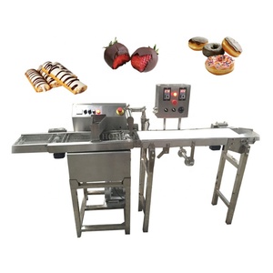 Machines à enrober de chocolat / Fraise séchée congelée enrobée de chocolat / Machine à enrober les biscuits de chocolat - Product Image 5