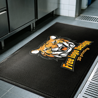 Tapis de bienvenue extérieur personnalisés en caoutchouc épais antidérapant avec logo imprimé pour entrée d'usine