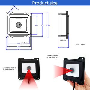 EMT6661C USB Bedrade Barcode Scanner Module 1D 2D MRZ <span class=keywords><strong>OCR</strong></span> Paspoort ID-kaartlezer Op Voorraad - Product Image 6