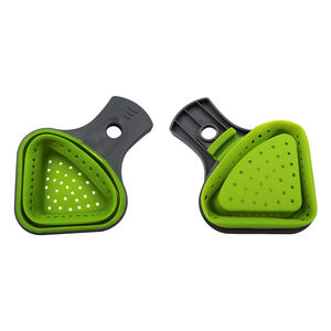 ตะกร้าพลาสติกมีช่องระบายน้ำกันรั่วสำหรับใช้ในครัวตะแกรงกรองข้าวสำหรับหม้อแกดเจ็ตเครื่องกรองด้านข้าง - Product Image 4