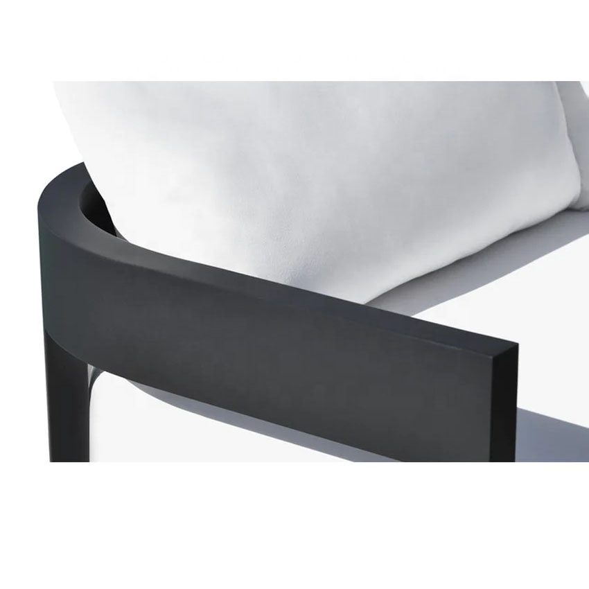 New arrival garden furniture metal patio set aluminum couch outdoor sofa