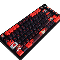 Carton Maki-ma Theme Keycaps Pbt 129 Keys Dye-Sublimation Cherry Profile Keycaps for 61/104 Mx Switch Mechanical Keyboard