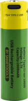 Baterai Lithium-ion 18650 V 3.7 mAh isi daya USB Port TYPE-C dengan kabel pengisi daya USB tipe-c isi ulang daya