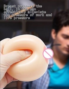 Yumuşak kauçuk yetişkin meme modeli stres topu anti-stres pamuk dolgulu göğüsler sıkmak oyuncak kabartma için - Product Image 2