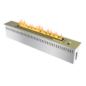 Chimenea de bioetanol con diseño lineal moderno y elegante, uso interior ecológico para Hotel, sin humo, sin necesidad de chimenea, piedra, Metal, acero - Product Image 5