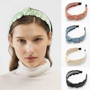 <b>Braided</b> Fabric Headband Summer Casual Women's Hair <b>Accessory</b> Yiwu Made - Product Image 3
