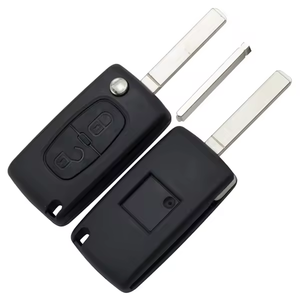 Accessoires automobiles pour voiture Coque <span class=keywords><strong>de</strong></span> clé vierge Housse <span class=keywords><strong>de</strong></span> remplacement pour porte-clés Fit for Peugeot Citroën 2/3buttons - Product Image 1