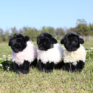 Nuevo Peluche de Oveja de Lana Rizada con Bola de Carbón, Muñeco de Peluche para Niños, Almohada Relajante para Bebés, Muñecos de Animales de Peluche - Product Image 1