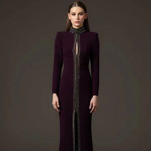 Betergirl เดรสพันรอบอกแนวอุตสาหกรรมลูกปัดห้อยเข้ากับ2025ใหม่ - Product Image 1