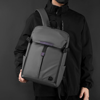 Sac à dos pour ordinateur portable unisexe, fonctionnel, en nylon, imperméable, 20-35L, doublure en polyester, sac à dos multifonctionnel pour ordinateur