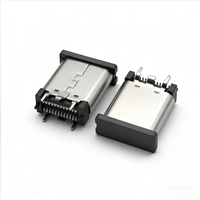 Conector de Interfaz USB Tipo C de Grado Industrial para Montaje Superficial en PCB de Automatización y Hardware de IA