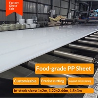 Feuille de plastique PP blanche imperméable, feuille de plastique rigide en PVC, feuille de caoutchouc PE de qualité alimentaire pour comptoir à viande, panneau de séparation en nylon robuste