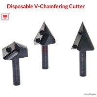 Fraise CNC pour le travail du bois, à tige de 1/2 pouce, profil en V 45/50/120 degrés, pour le fraisage de fond et le nettoyage des surfaces en bois