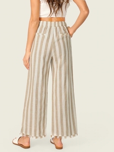 Nuovo stile di modo marchi casual Gamba Larga A Righe palazo delle donne <span class=keywords><strong>pantaloni</strong></span> - Product Image 3