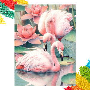 <span class=keywords><strong>Peinture</strong></span> diamantée DP-021 Flamingos, décoration murale pour la maison, <span class=keywords><strong>kit</strong></span> de <span class=keywords><strong>peinture</strong></span> diamantée personnalisé avec cristaux - Product Image 1