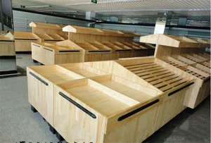 Fruit And Vegetables Customized <span class=keywords><strong>Grocery</strong></span> Shelves For Sale, <span class=keywords><strong>Grocery</strong></span> Store Retail Display Wooden Shelf Shelving Unit - Product Image 6