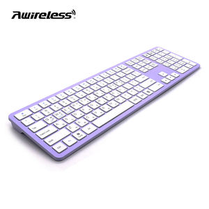 Clavier sans fil double mode 2,4 G Bluetooth, profil bas, taille standard, silencieux, pour ordinateur, Mac, MacBook, ordinateur portable, PC - Product Image 3
