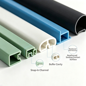 Profili in <span class=keywords><strong>Plastica</strong></span> a Forma di U Personalizzati OEM&ODM per Parti di Edifici, Porte e Finestre in PVC ABS - Product Image 3