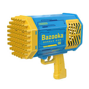 Elektrische Automatische Wateropslag Kinderen Outdoor Oplaadbare Plastic 69 Gaten Bazooka Bubble <span class=keywords><strong>Gun</strong></span> Licht Op - Product Image 1