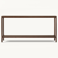 Meubles de style moderne pour couloir de luxe fabriqués à la main en bois massif grandes consoles en bois