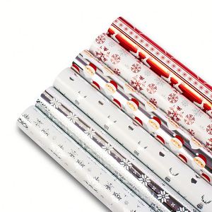 50*70cm Holographic Printed <b>Glitter</b> Gift Wrapping Paper with Christmas Pattern Printing - Product Image 1