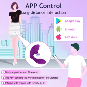 Vibrador Controlado por Aplicación, Estimulador de Clítoris y Punto G, Vibrador con Control Remoto, Resistente al Agua IPX7, USB - Product Image 2