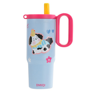 Dmiqi Insulated Tumbler 316 Stainless Steel <b>Large</b> Capacity With Handle And Straw For Travel And Daily Use - Product Image 5