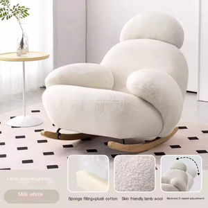 Sillón Sofá Reclinable Individual Acentuado Estilo Nórdico Moderno Personalizado para Sala de Estar Relajante Mecedora para Adultos Muebles de Dormitorio - Product Image 5