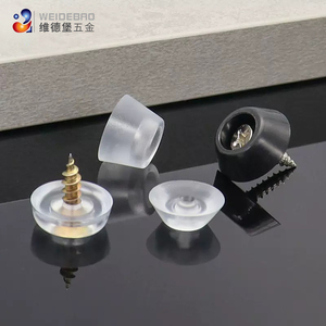Embouts de pieds de meubles antidérapants réutilisables transparents à visser en PVC, <span class=keywords><strong>protection</strong></span> de sol augmentant la hauteur, découpe personnalisée - Product Image 3