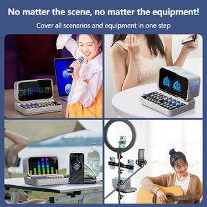 <span class=keywords><strong>Carte</strong></span> <span class=keywords><strong>son</strong></span> intelligente en direct avec écran Haut-parleur <span class=keywords><strong>Bluetooth</strong></span> connecté à un ordinateur Cadeau de karaoké à domicile Haut-parleur <span class=keywords><strong>Bluetooth</strong></span> - Product Image 5