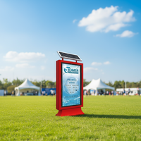 Promotion : Boîte lumineuse publicitaire rectangulaire solaire extérieure pour poubelle, étanche