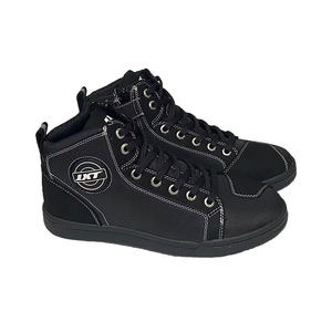 JXT kurt <span class=keywords><strong>Hunter</strong></span> motosiklet sürme ayakkabı erkekler için rahat ayakkabılar kısa çizmeler, Anti damla nefes şövalye çizmeler siyah - Product Image 1