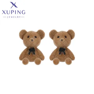 BLE-2061 Xuping Jewelry women fashion jewelry ladies earrings lovely stuffed bear cute premium platinum plated color earrings