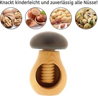 2025 outil de casse-noix en bois travail manuel bois de hêtre casse-noix de noël casse-noisette en bois champignon