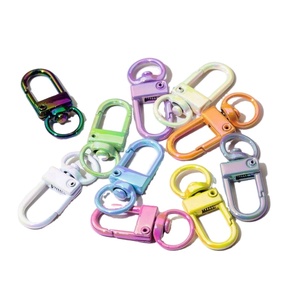Colorful Spring <b>Snap</b> <b>Hook</b> with UV Finish - Custom Keychain Clips for DIY Projects and Accessories - Product Image 2