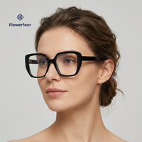 Montures de lunettes œil-de-chat personnalisées, montures optiques à bordure complète en acétate pour femmes, usage quotidien
