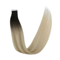 Extensions de cheveux synthétiques GLADYS, 20 pièces, extensions de cheveux adhésives sans couture naturelles pour femmes, noir, brun, rose, bleu