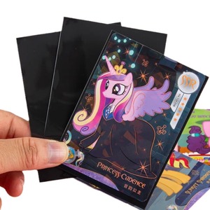 Card Sleeve 66x91mm Double Layer Frosted Black <b>White</b> Protective Case For Collectible Cards Storage - Product Image 1