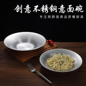 Stainless Steel Salad Bowl 304 Dishwasher Safe Hotel Food Party Use - Product Image 2