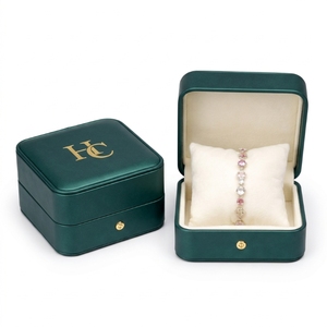 Boîte à Bracelets Tendance en Cuir PU Premium, Présentoir à Bijoux avec Coussin en Velours, Logo Personnalisé, Fournisseur d'Emballages de Bijoux OEM - Product Image 1