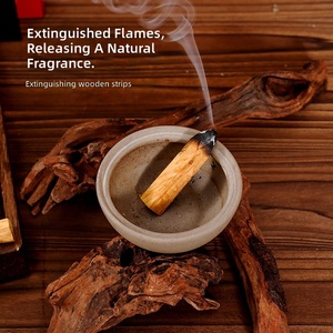 Brûleur d'<span class=keywords><strong>encens</strong></span> artisanal haut de gamme en cèdre pour niche de cheminée, pour aromathérapie, méditation, yoga, purification (Lavande, <span class=keywords><strong>Sauge</strong></span>, Palo Santo du Pérou) - Product Image 6
